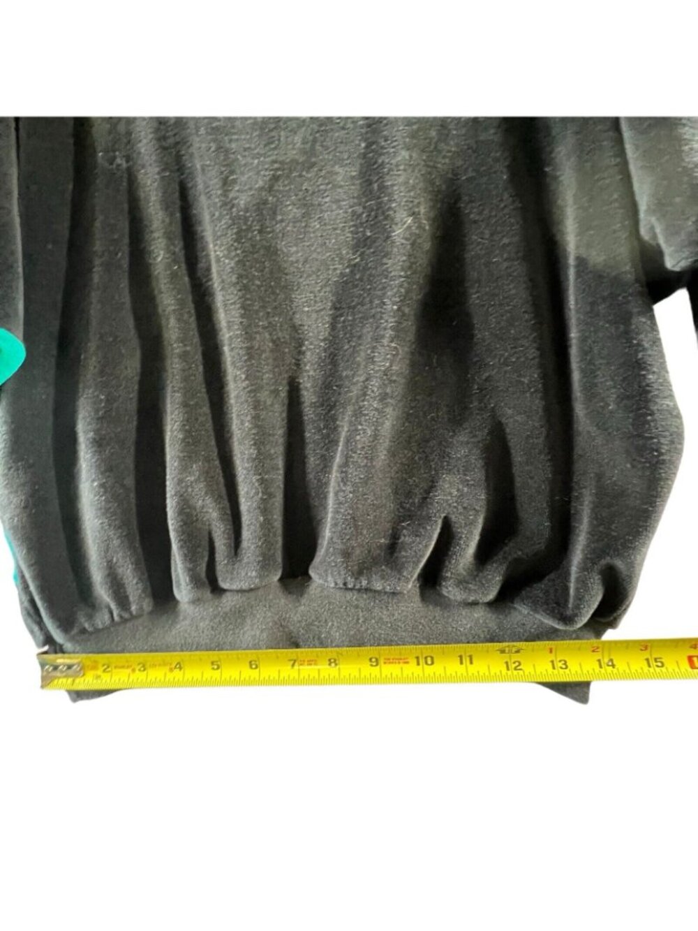 Vtg Y2K Velour Colorblock Top Track Suit Lg Purple Green Sweatshirt USA - Picture 7 of 7